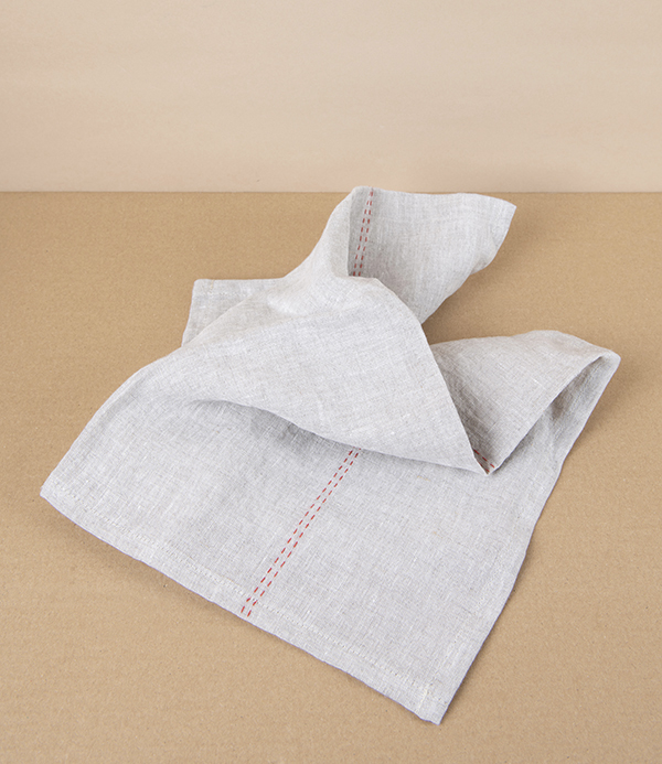 French Linen Napkin, Rythmo