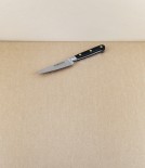 Sabatier K Knife Set with Roll, Black Handle, Carbon Steel