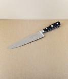 Sabatier K Knife Set with Roll, Black Handle, Stainless Steel