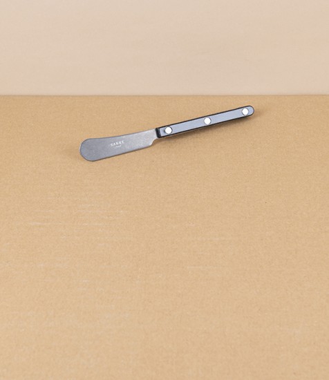 French Black-Handled Butter Spreader, 14cm