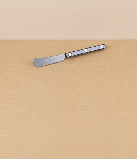 French Black-Handled Butter Spreader, 14cm