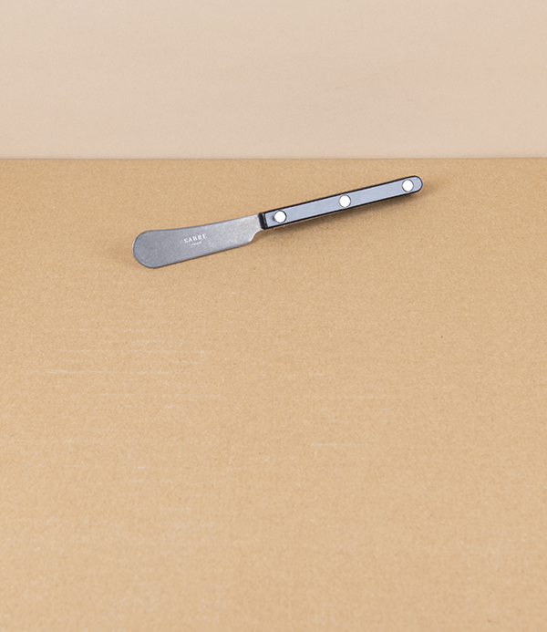 French Black-Handled Butter Spreader, 14cm