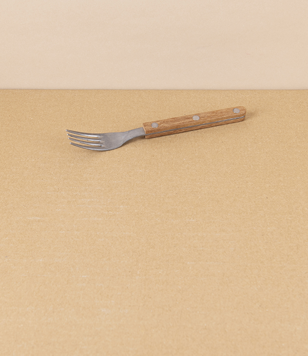 French Teak Handled Cake Fork