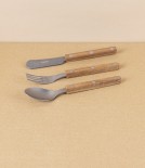 French Teak Handled Tea Spoon, 16cm