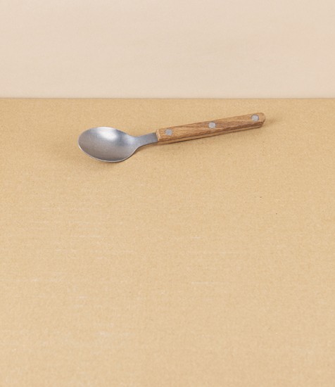 French Teak Handled Tea Spoon, 16cm