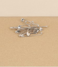 French ball-sprung safety pins, size 3 (44mm)