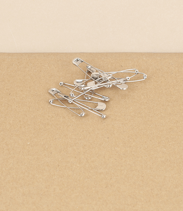 French ball-sprung safety pins, size 2 (36mm)