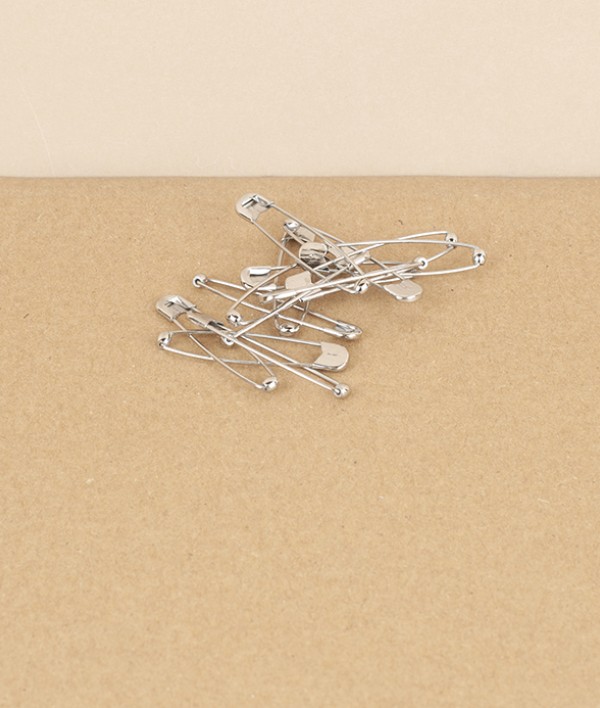 French ball-sprung safety pins, size 2 (36mm)