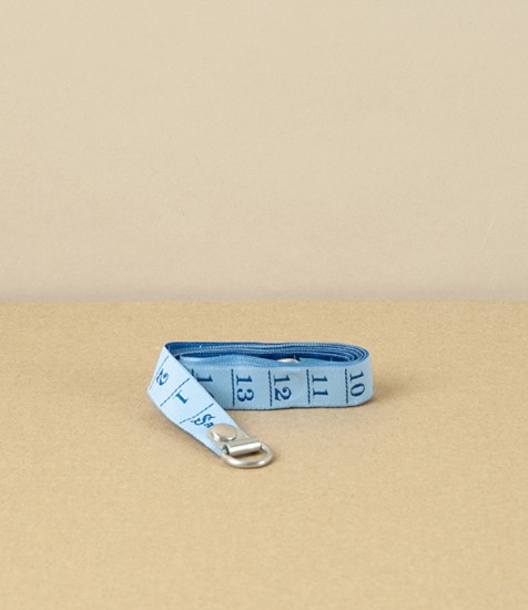 Sajou French Jacquard Ribbon Tape Measure, Blue