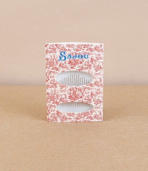 Assorted French sewing needles, Toile de Jouy