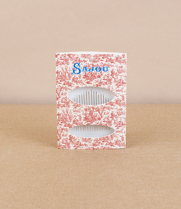 Assorted French sewing needles, Toile de Jouy