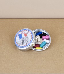 Sajou Tin of Mini Sewing Thread Cocoons, Arc De Triomphe