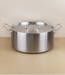 English Stainless Steel Tri-ply Casserole Pan, 5l