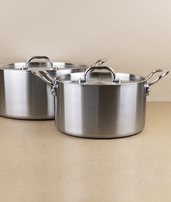 English Stainless Steel Tri-ply Casserole Pan, 5l
