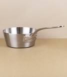 English Stainless Steel Tri-ply Tapered Milk Pan