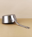 English Stainless Steel Tri-ply Tapered Milk Pan