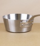 English Stainless Steel Tri-ply Tapered Milk Pan