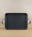 English Hard Anodised Roasting Tray with Handles