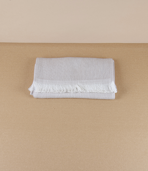 Washi Paper & Cotton Woven Gauze Summer Scarf, Beige