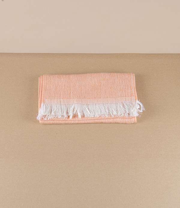Washi Paper & Cotton Woven Gauze Summer Scarf, Orange