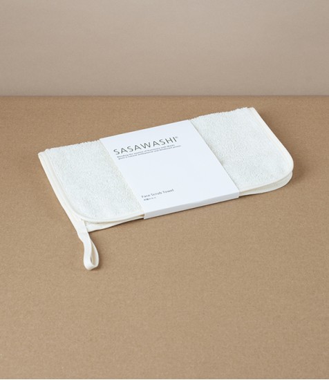 Kumazasa  Washi Paper & Cotton Exfoliating Towel for the Face