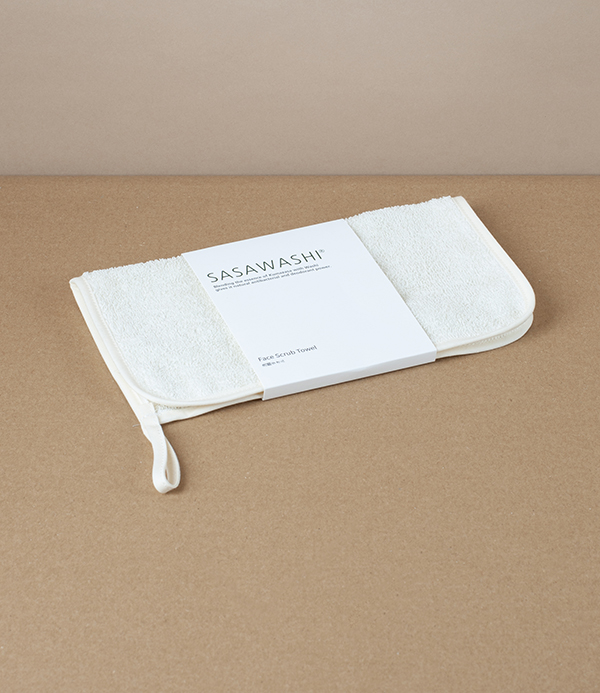 Kumazasa  Washi Paper & Cotton Exfoliating Towel for the Face