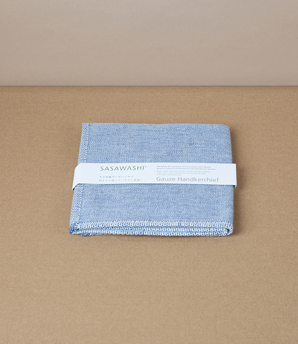 Washi Paper Handkerchief or Sports-Cloth, Navy
