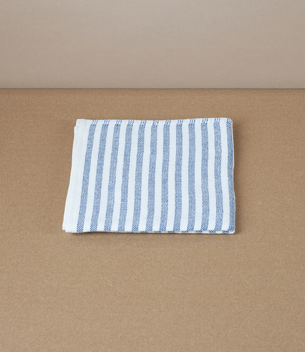 Washi Paper Handkerchief or Sports Cloth, Navy Stripe
