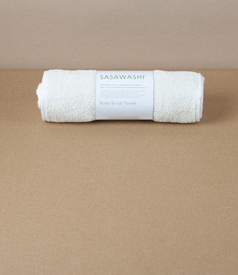 Kumazasa Washi Paper & Cotton Exfoliating Towel for the Body