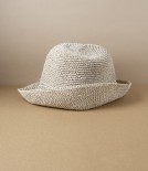 Kumazasa Washi Paper Hand-Knitted Hat, Natural