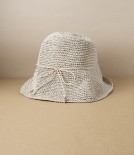 Kumazasa Washi Paper Hand-Knitted Hat, Natural