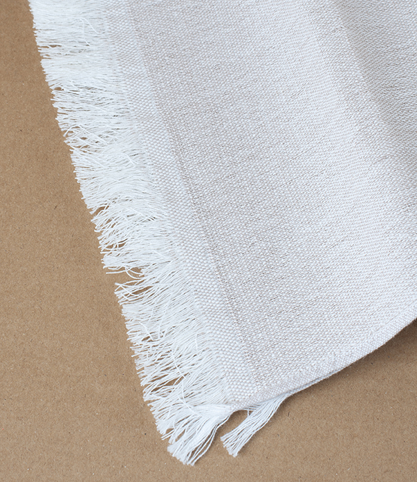 Washi Paper & Cotton Woven Gauze Summer Scarf, Beige