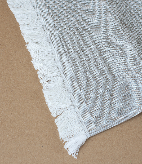 Washi Paper & Cotton Woven Gauze Summer Scarf, Khaki