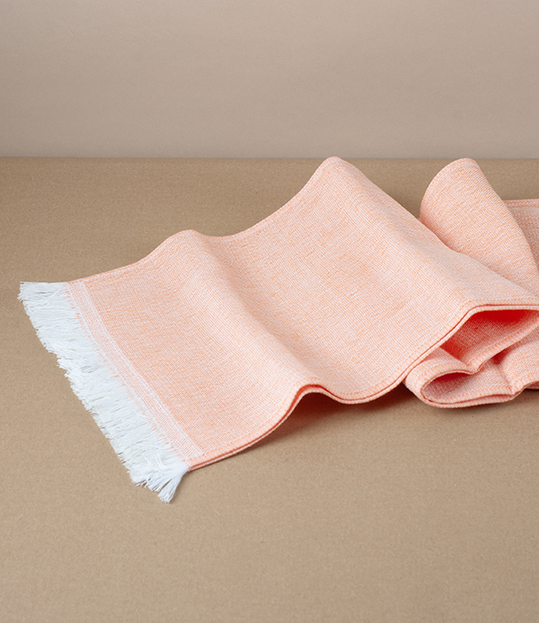 Washi Paper & Cotton Woven Gauze Summer Scarf, Orange