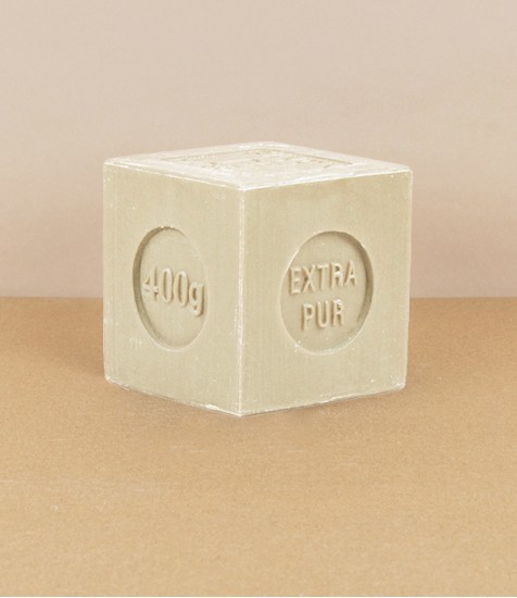 Marius Fabre Savon de Marseille, White, 400g Cube