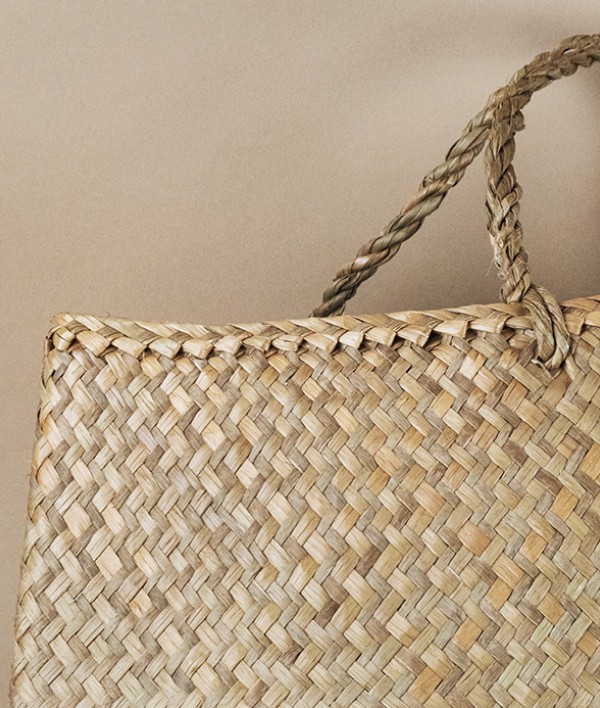 Woven seagrass shopping bag, Vietnam