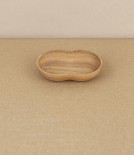 Kito Tiny Wooden Plate, 'Seed Leaf', Cherry Wood