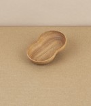 Kito Tiny Wooden Plate, 'Seed Leaf', Cherry Wood