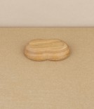 Kito Tiny Wooden Plate, 'Seed Leaf', Cherry Wood