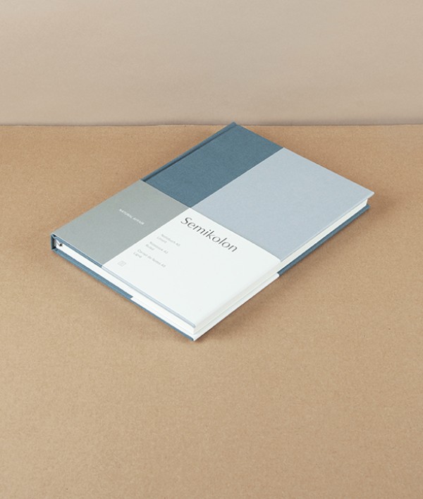 Semikolon Lined Notebook, A5, Stone & Slate