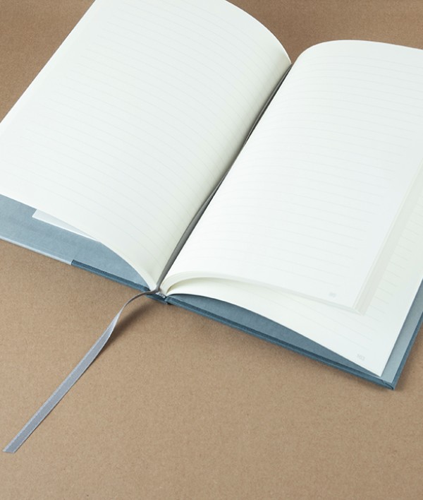 Semikolon Lined Notebook, A5, Stone & Slate