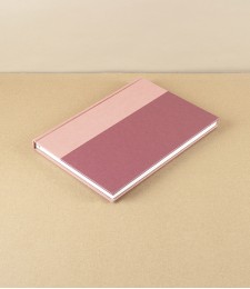 Semikolon Lined Notebook, A5, Dusty Pink & Plum