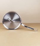 English Stainless Steel Tri-ply Lidded Saucepan, 3l