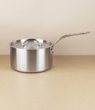 English Stainless Steel Tri-ply Lidded Saucepan, 3l