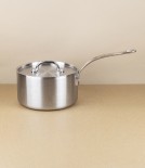 English Stainless Steel Tri-ply Lidded Saucepan, 2l