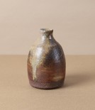 Simon Horton Anagama Fired Bud Vase, Shino