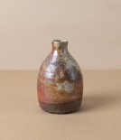 Simon Horton Anagama Fired Bud Vase, Shino