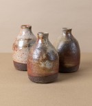 Simon Horton Anagama Fired Bud Vase, Shino