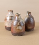 Simon Horton Anagama Fired Bud Vase, Shino