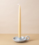 Simon Horton Candle Holder, Stoneware, Ash